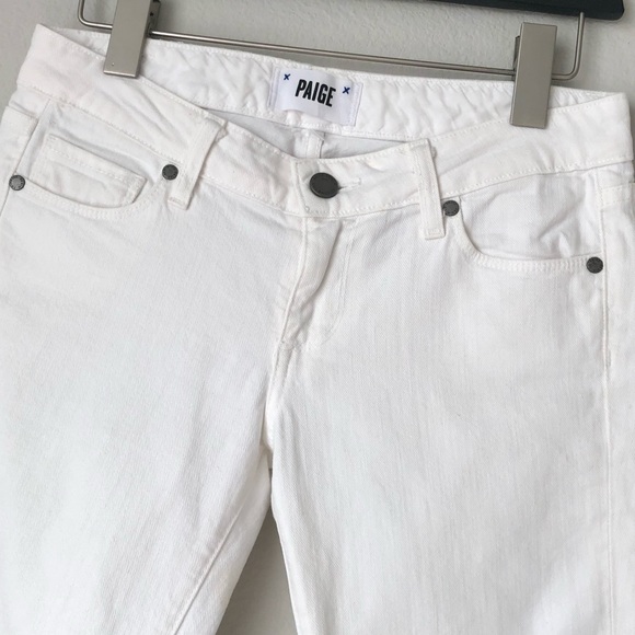 SUMMER CLOSEOUT ☀️ \Paige\• Bermuda Cutoff Shorts in Optic White - Picture 4 of 16